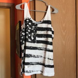 Rock & republic American flag tank top like new